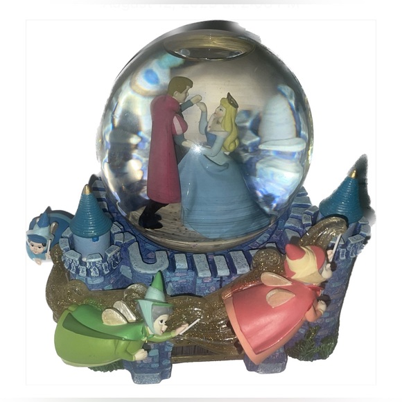 Disney Sleeping Beauty Musical Snow Globe Fairy Godmothers Once Upon the Dream - Picture 10 of 14